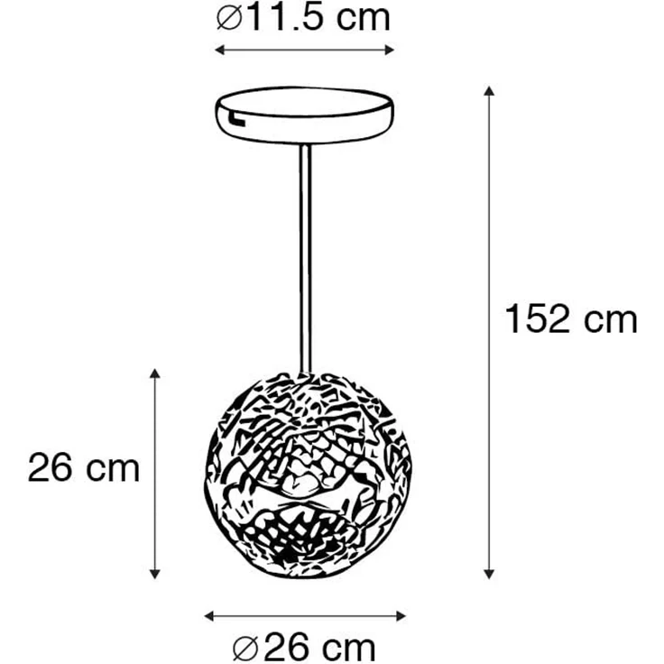 Qazqa Pendelleuchte Maro, ohne Leuchtmittel, E27, Gold/Messing, Art Deco, Aluminium, 1-flammig – Bild 4
