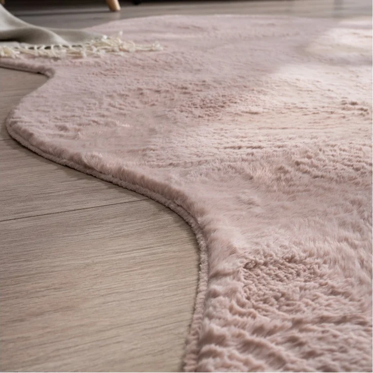 Paco Home Fellteppich Pelt 640, fellförmig, Höhe: 16 mm, Kunstfell, Uni Farben, sehr weicher Flor – Bild 3