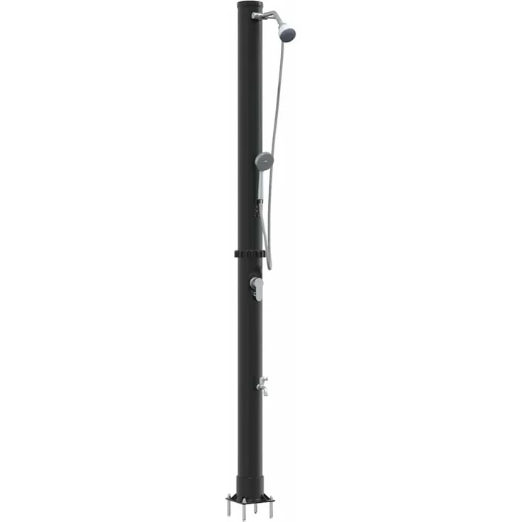 vidaXL Außen Solardusche Schwarz 217 cm PVC und Aluminium 42003410 – Bild 3