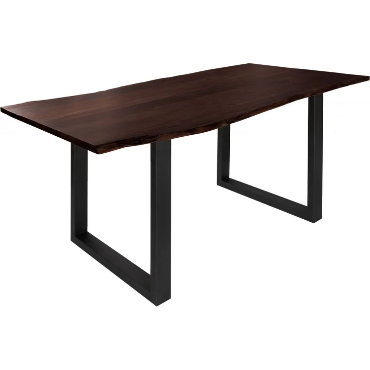 Baumtisch Akazie 220x100x76 braun Beine anthrazit matt FREEFORM 3 – Bild 1