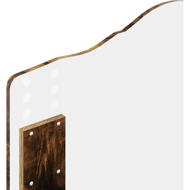 vidaXL Bettrahmen Geräucherte Eiche 75 x 190 cm Massives Kiefernholz 3412965 – Bild 10