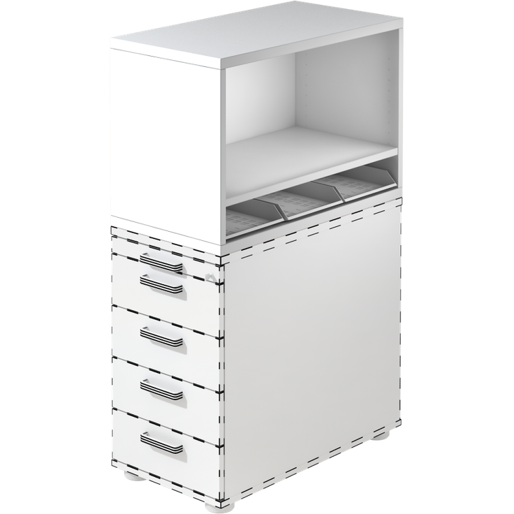 Containeraufsatz Weiß