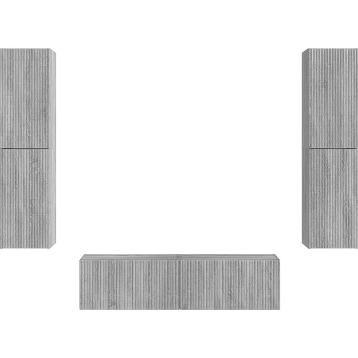 vidaXL TV-Schrankset 6 stk. 31 x 30 x 60 cm Sonoma-Grau 3409129 – Bild 7