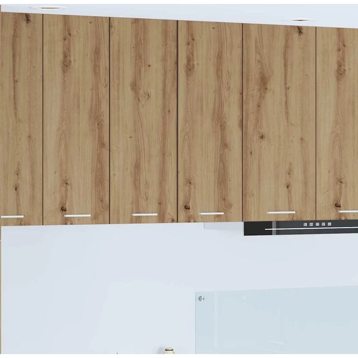 vidaXL Hängeschrank 2 stk. Artisan-Eiche und Weiß Holzwerkstoff 884257 – Bild 1