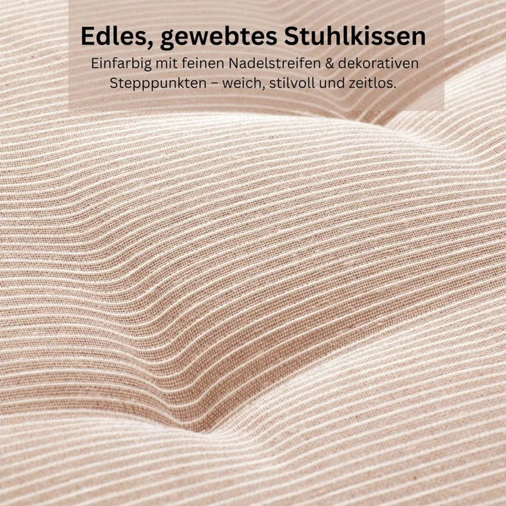 Esprit Stuhlkissen NEEDLESTRIPE Sitzkissen, 40 x 40 cm - 2er Set in Rose – Bild 2