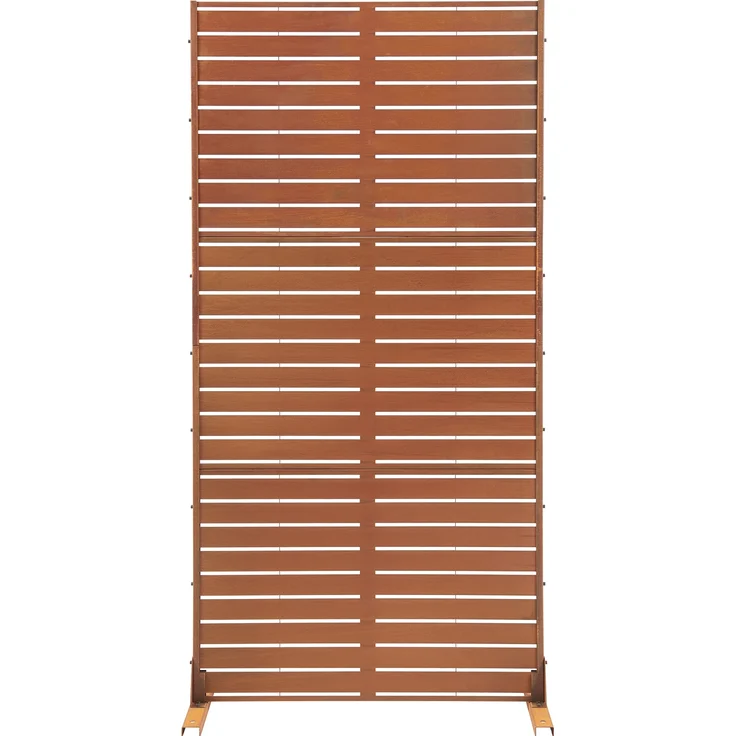 Trennwand Nodepp Cortenstahl 180x90 cm Edelrost [casa. pro] – Bild 4