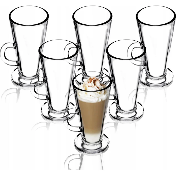 KADAX Kaffee-Latte-Gläser für Getränke, 6er-Set, 260 ml – Bild 1