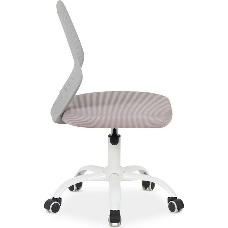 IDIMEX Drehstuhl JADE, Schreibtischstuhl für Kinder höhenverstellbar mit Kunststofflehne Grau – Bild 2