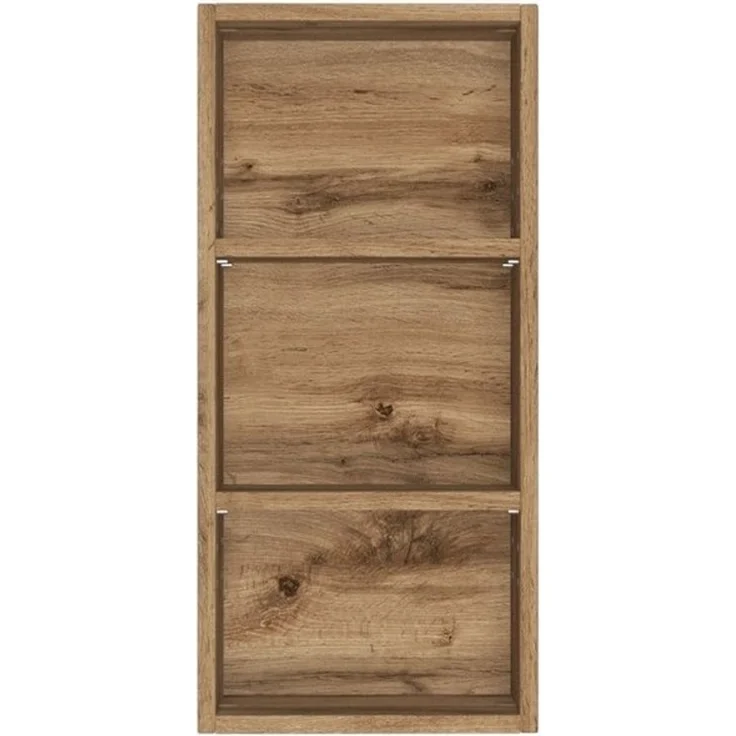 HELD MÖBEL Hängeregal aus MDF in wotaneiche mit 2 Einlegeböden, B/H/T: 30x64x18 cm – Bild 1