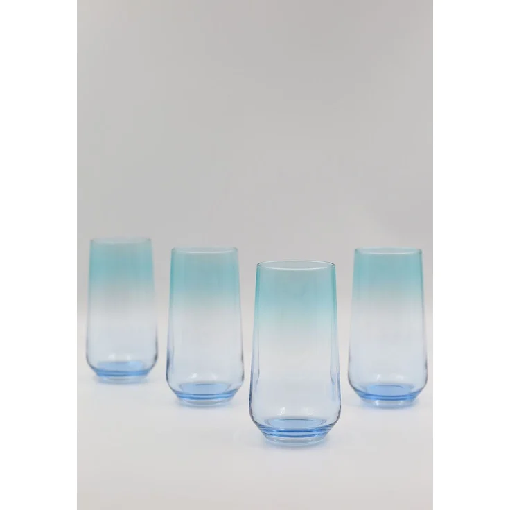 Hermia Concept 'Marsilya 470' Gläser-Set (4-teilig), Blau / Türkis, 7,8 x 7,8 x 14,8 cm, 470 ml – Bild 1