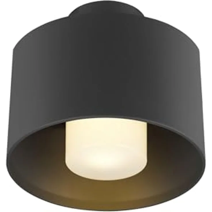 SLV PHOTONI CYL, Deckenaufbauleuchte, zylindrisch, 1x max. 13W, E27, schwarz - Wand- und Deckenleuchten