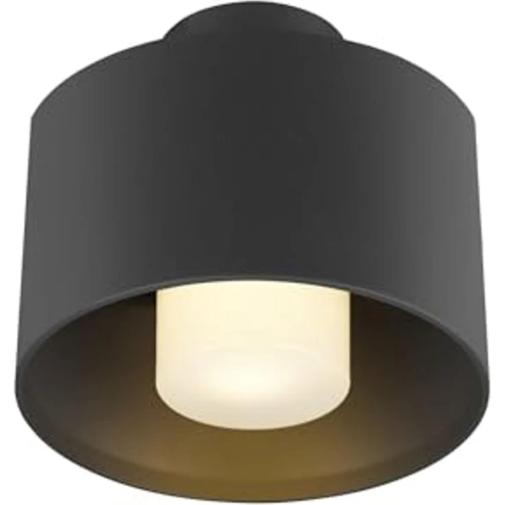 SLV PHOTONI CYL, Deckenaufbauleuchte, zylindrisch, 1x max. 13W, E27, schwarz - Wand- und Deckenleuchten – Bild 1