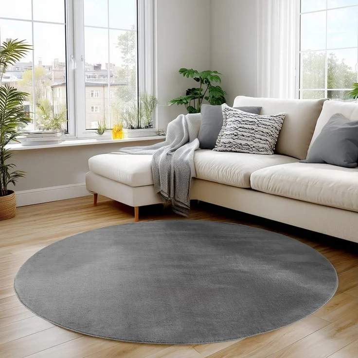 Carpettex Veloursteppich Unicolor - Einfarbig, Läufer, Höhe: 11 mm, Perfekt geeignet für Wohnzimmer, Schlafzimmer,Küche,Kinderzimmer – Bild 5