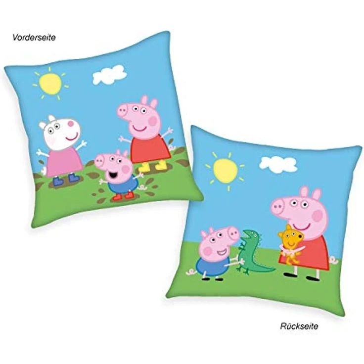 Peppa Pig Dekokissen Peppa Pig, mit tollem Peppa Pig Motiv – Bild 2