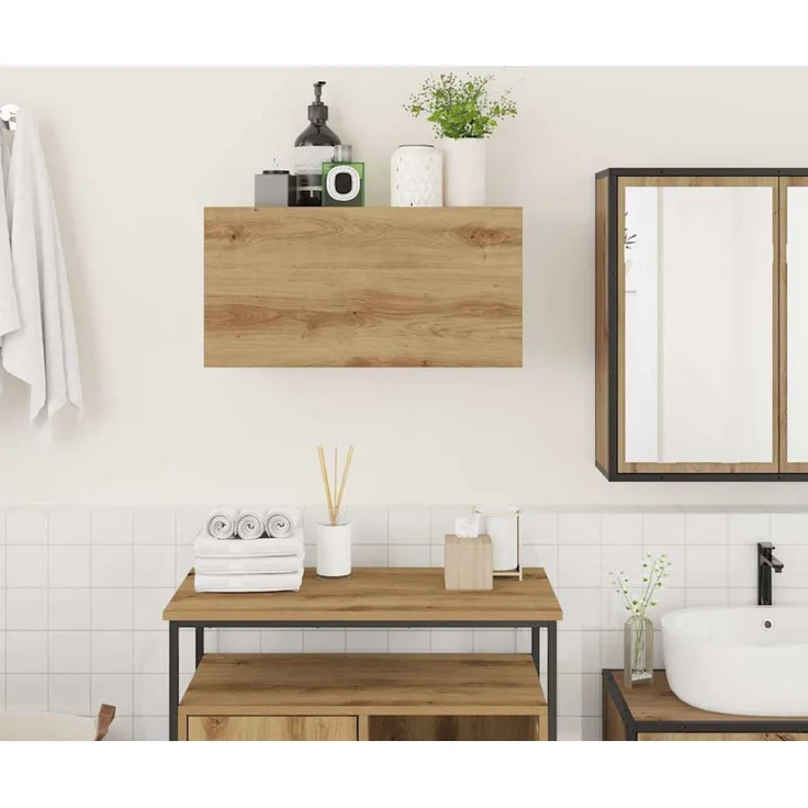 Bad-Wandschrank Artisan-Eiche 60 x 25 x 30 cm Holzwerkstoff – Bild 3