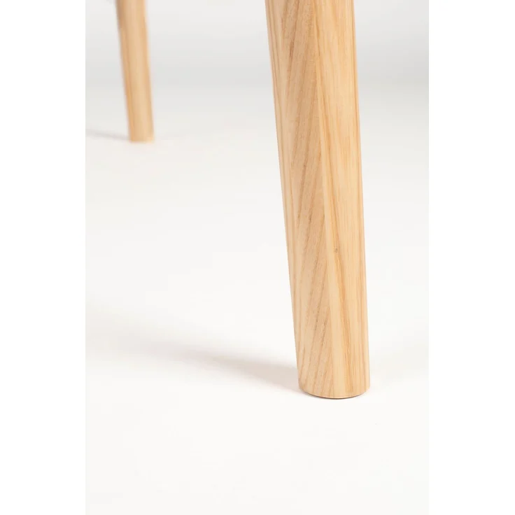 Zuiver Esszimmertisch Twist Round, ausziehbar mit Eichenfurnier-Eschenholz Beige 120x160x76 cm – Bild 4