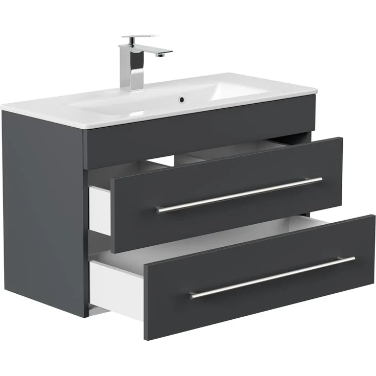 Badmöbel Mars 800 SlimLine SoftClose grafit : Grafit – Bild 3