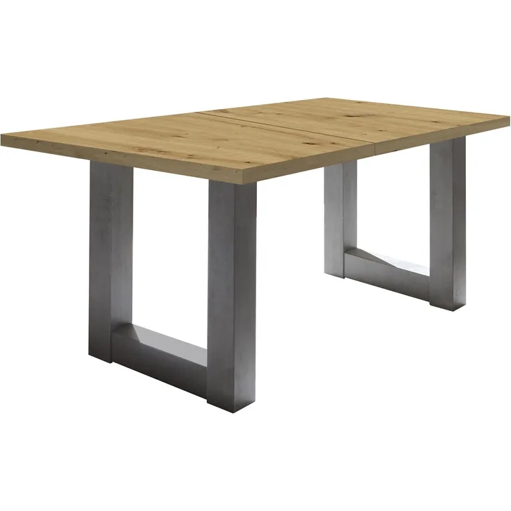 Esstisch ausziehbar Eila 3 160 x 90 x 75 Esszimmertisch Graphit/Asteiche 13334-160