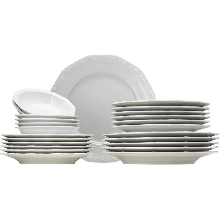 Rosenthal Geschirr-Set Maria Weiss Set 24tlg, Porzellan – Bild 5