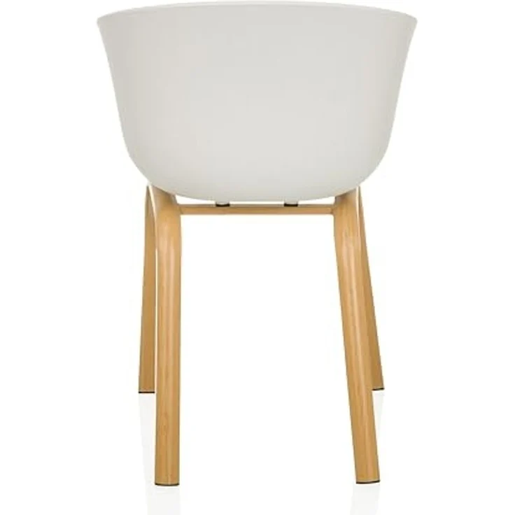 hjh LIVING Schalenstuhl Schalenstuhl OSLO W Esszimmerstuhl Kunststoff (Einzeln), Esszimmerstuhl, Beine aus Stahl mit Holzprint, skandinavisches Design – Bild 7
