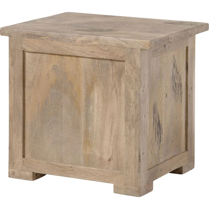 Nachttisch Mango 50x40x45 whitewash lackiert RAILWAY #387 – Bild 10