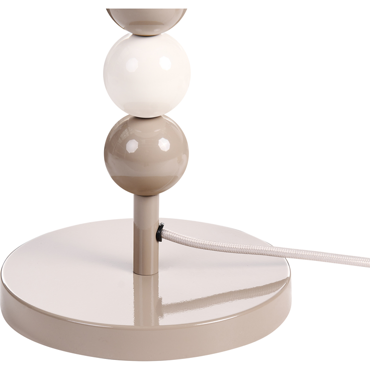 Tischlampe LOKY Metall Weiß Beige – Bild 5