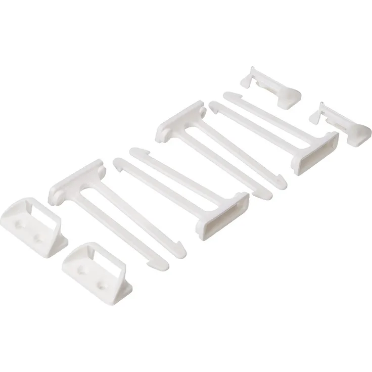 ABUS Schubladen-Sicherung Sina Sicherung für Türen, Schränke und Schubladen - einfache Montage - 1 Stück - weiß - 76973