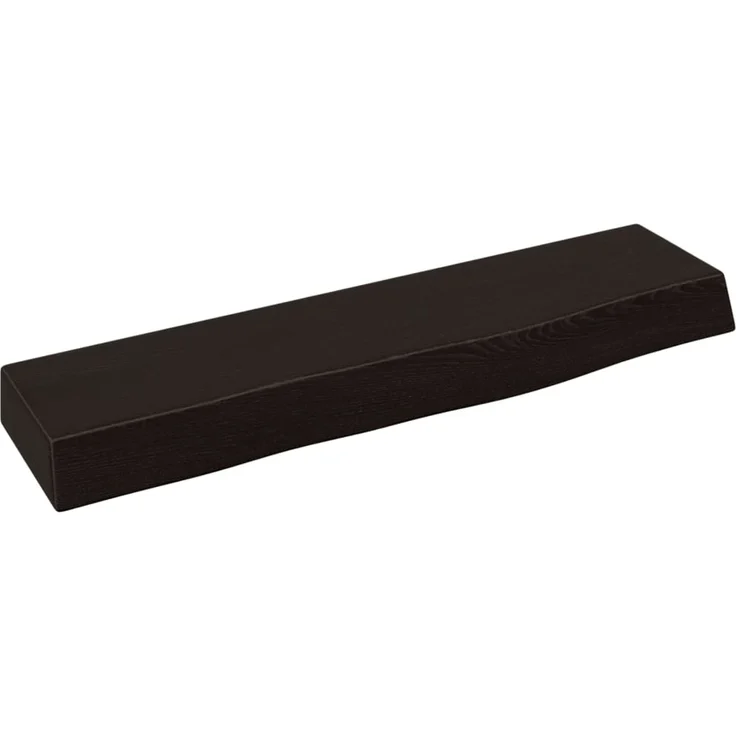 Wandregal, Hängeregal Dunkelbraun 40x10x4 cm Massivholz Eiche Behandelt de6014 – Bild 1
