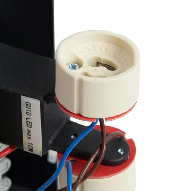 Prios Außen-Wandleuchte Tetje, Metall, Schwarz IP65mit Bewegungsmelder, 2 x 10 W LED – Bild 7