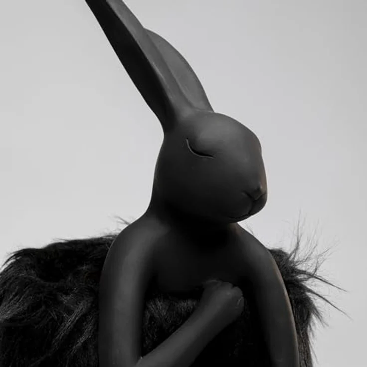Kare Design Tischleuchte Animal Rabbit, Schwarz/Gold, Hasenleuchte, Tischlampe, Schlafzimmerlampe, Tiermotiv, kein Leuchtmittel enthalten, 50 x 18 x 20 cm (H/B/T) – Bild 4