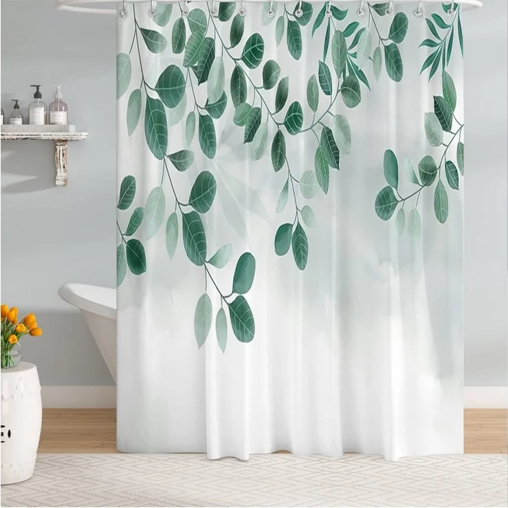 M&W DAS DESIGN Duschvorhang Shower curtains Anti schimmel Waschbar ​​180x200 – Bild 2