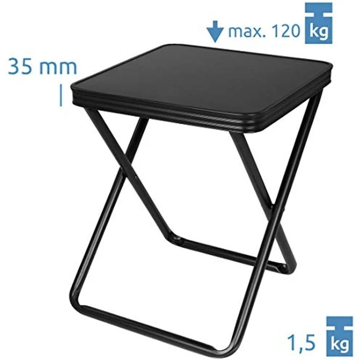 yourGEAR Campingstuhl yourGEAR Tavolino 3D Hocker mit Tischplatte Alu Quick Dry Polsterung – Bild 3