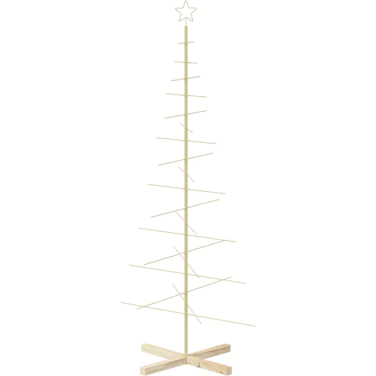 vidaXL Metall Weihnachtsbaum KUOPIO 180 cm Stahl Gold 42053870 – Bild 4