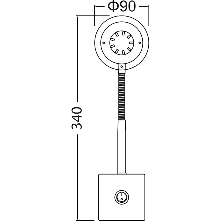 TRANGO LED Steckdosenleuchte, 2604 LED Steckerleuchte, Wandleuchte, Leselampe, Küchenlampe, Nachtlicht in Weiß matt inkl. 5 Watt LED Modul warmweiß 3000K Leuchtmittel, Wandlampe, Küchenlampe – Bild 3