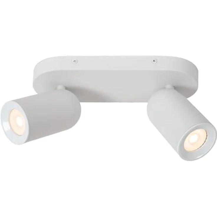 LUCIDE PUNCH Deckenstrahler, dreh- und kippbar, 2xGU10, Weiß, LED-kompatibel – Bild 1