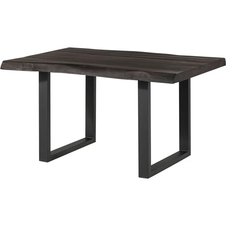 Baumtisch Mango 140x90x77 grau lackiert / U-Beine anthrazit matt FREEFORM 5