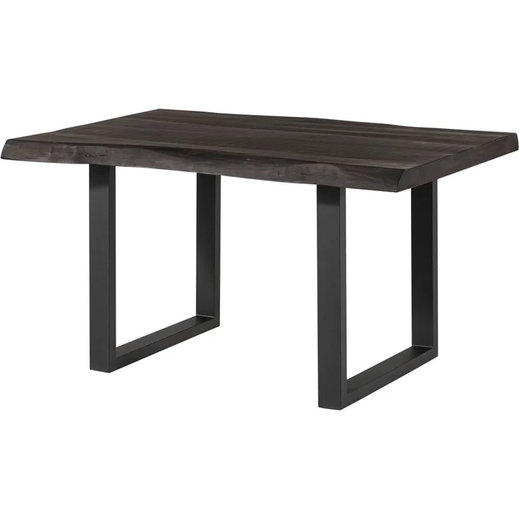 Baumtisch Mango 140x90x77 grau lackiert / U-Beine anthrazit matt FREEFORM 5 – Bild 1