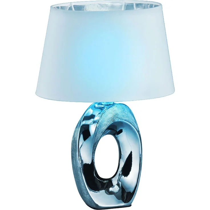 RGB LED Tischleuchte, Textil, Keramik, App- und Sprachsteuerung – Bild 1