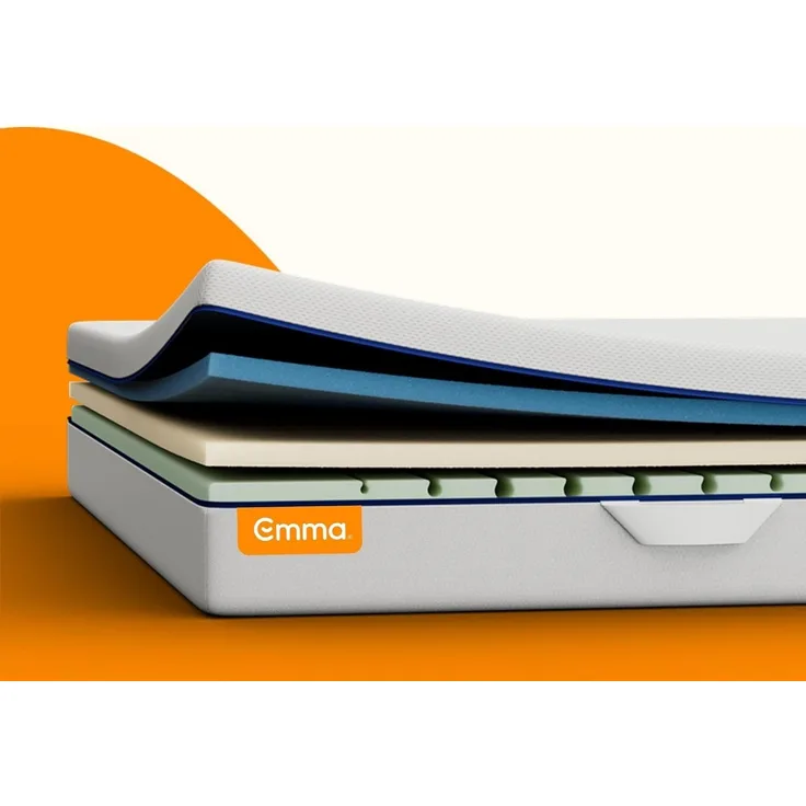 Emma One+ Matratze 160x200 H3 Hart – Kühlende & atmungsaktive 3-Zonen-Schaummatratze – Ergonomisch, Klimaregulierend & Waschbarer Bezug – Für alle Schlafpositionen geeignet