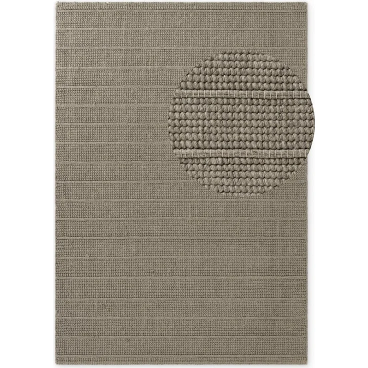 Ted Baker Wollteppich Parker, auch als Läufer, rechteckig, Höhe: 7 mm, Wolle, Natur, handgewebt, Wohnzimmer, Schlafzimmer, Boho, Skandi – Bild 2