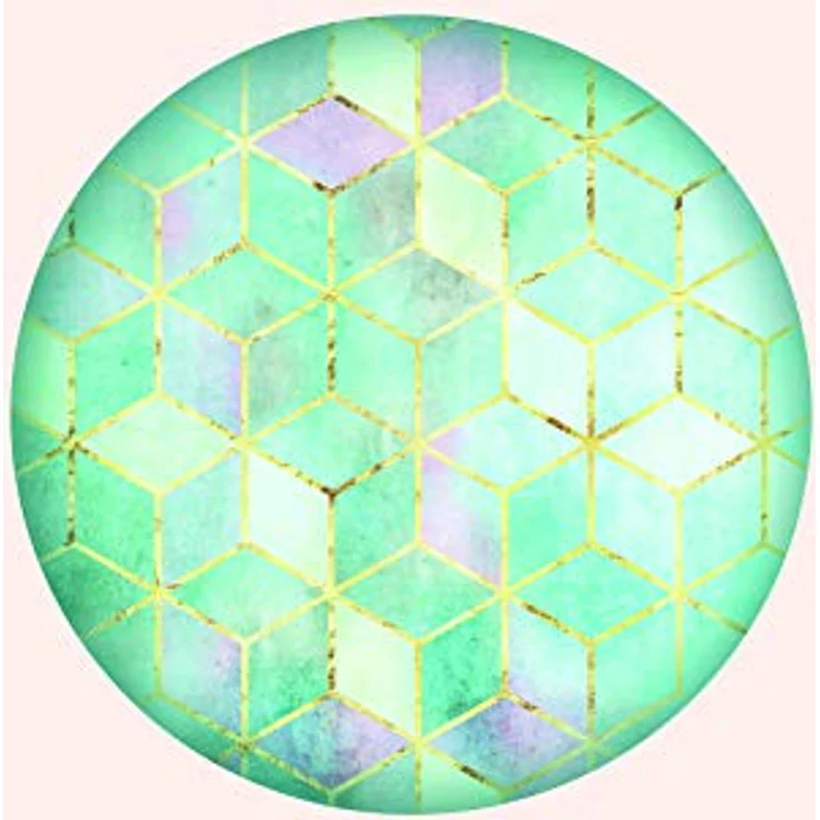 Komar Mosaik Circle Verde, Wandbild ohne Rahmen, 30 x 40 cm, seidenmatte Oberfläche, lichtbeständig, Fotopapier von hoher Qualität – Bild 1
