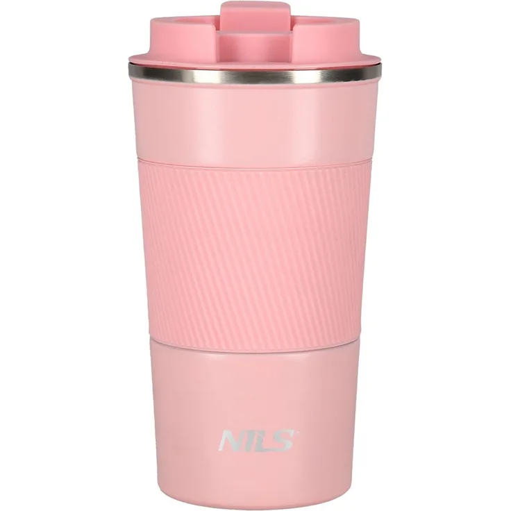 NILS Thermobecher Rosa 510 ml Isolierbecher Edelstahl Reisebecher