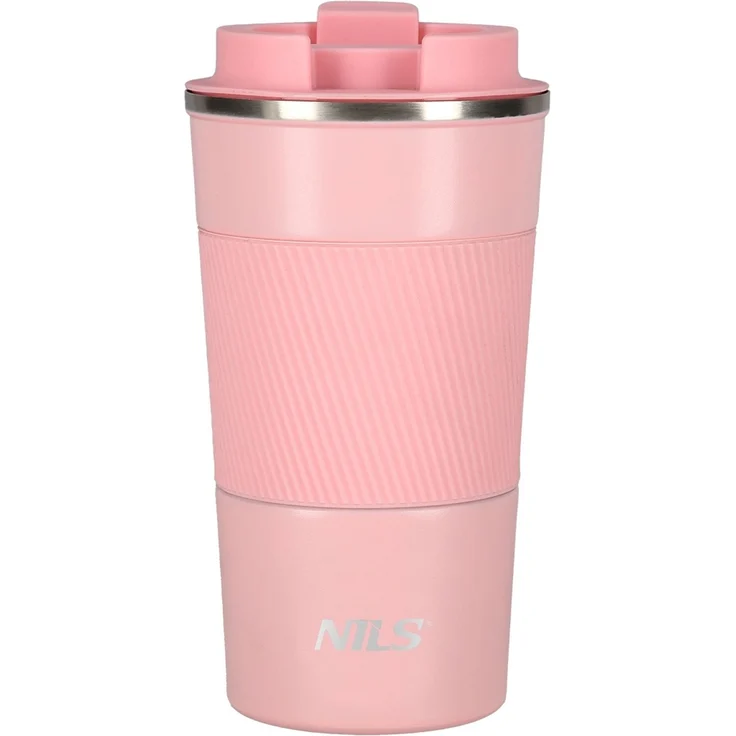 NILS Thermobecher Rosa 510 ml Isolierbecher Edelstahl Reisebecher – Bild 1