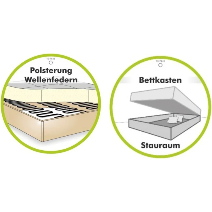 Ecksofa Schlafcouch L-Garnitur Bettkasten Ottomane links Mikrofaser Anthrazit – Bild 4