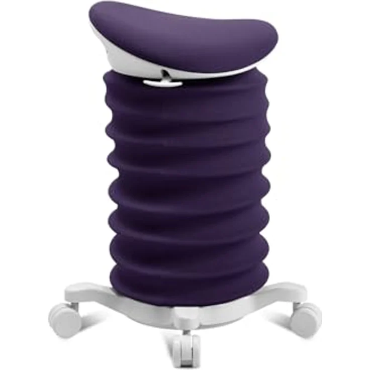 TOPSTAR Sitness 4D mit Rollen AGR-Zertifiziert Dynamischer Sitzhocker Papyrus - dunkelviolett, ergonomischer Bürohocker - höhenverstellbar - stärkt den Rücken - entlastet die Bandscheiben – Bild 4