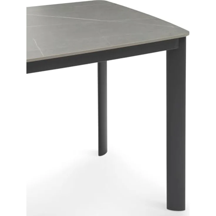 IDIMEX Tavolo Gartentisch, anthrazit, rechteckig, 180x75x90 cm, Sintersteinplatte, für bis zu 8 Personen, wetterfest und pflegeleicht – Bild 4