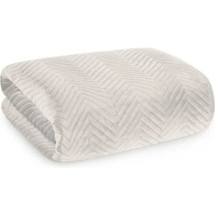 Tagesdecke Velours Samtdecke Gesteppt Steppdecke Klassische Decke SOFIA creme 70x160 cm – Bild 6