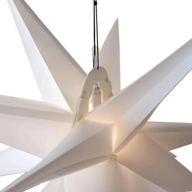 Gartenpirat LED Stern Faltstern 18 Zacken aus Kunstoff-Folie mit LED-Birne warmweiß, Timer-und Schalter-Funktion: Schalter mit 3 Funktionen(ON/OFF/TIMER) – Bild 4