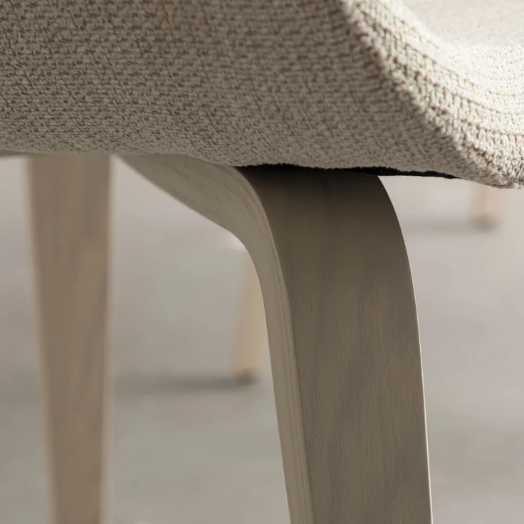 Polsterstuhl 55 x 56 x 80 beige EMILIA #02. – Bild 7