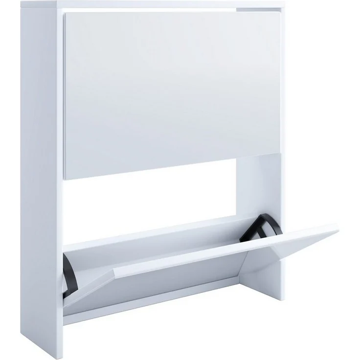 VCM Schuhschrank Stido 917471 Weiß H. 73 x B. x 63 x T. 17 cm – Bild 3